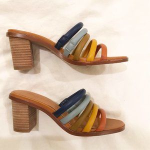 Madewell Heeled Rainbow Mules